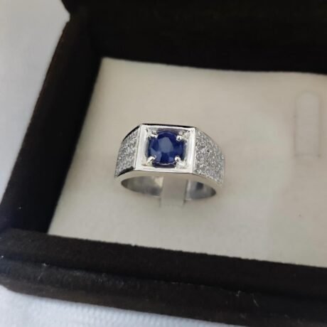 Titan Blue Sapphire Ring for Men