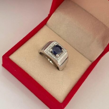 Ocean's Depth Blue Sapphire Ring