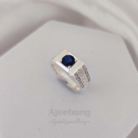 Blue Sapphire Mens Ring