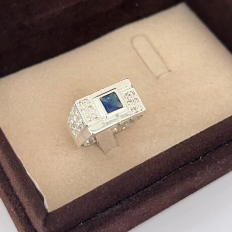 Blue Sapphire Men's Ring