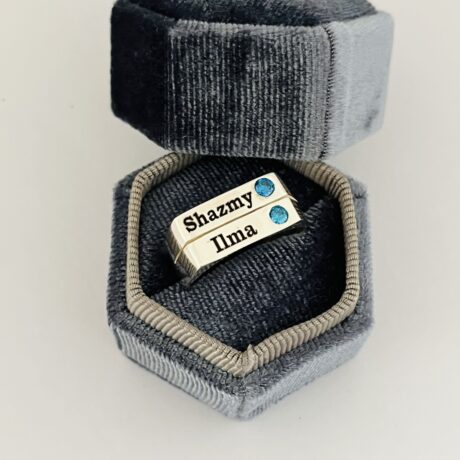 Couple Name Engraved Man's Ring