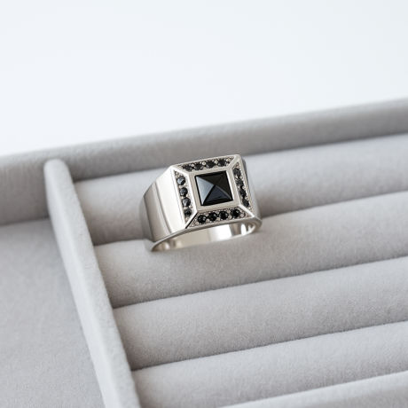 Black onyx Men’s Ring
